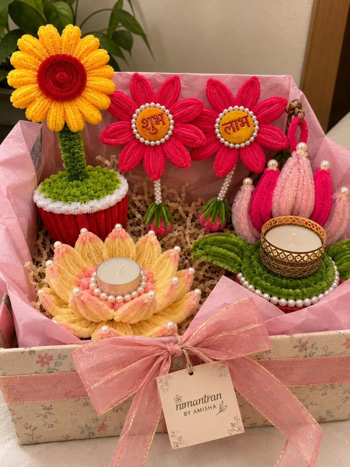 Diwali Gift Hamper — handmade Diwali gifting decoration by Nimantran by Amisha