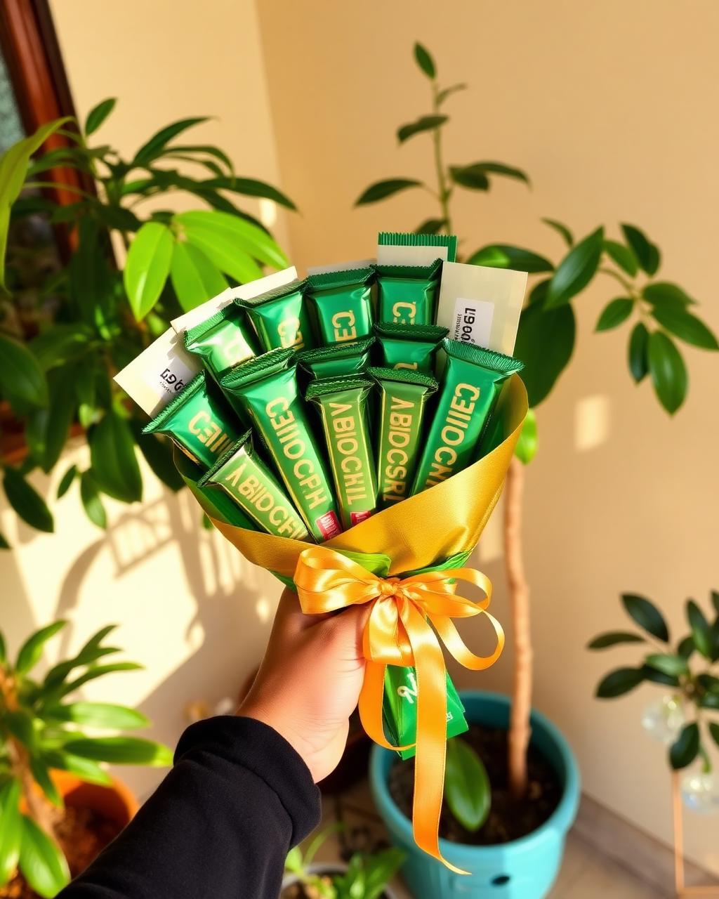 Chocolate & Cash Bouquet — handmade chocolate bouquet by Nimantran by Amisha