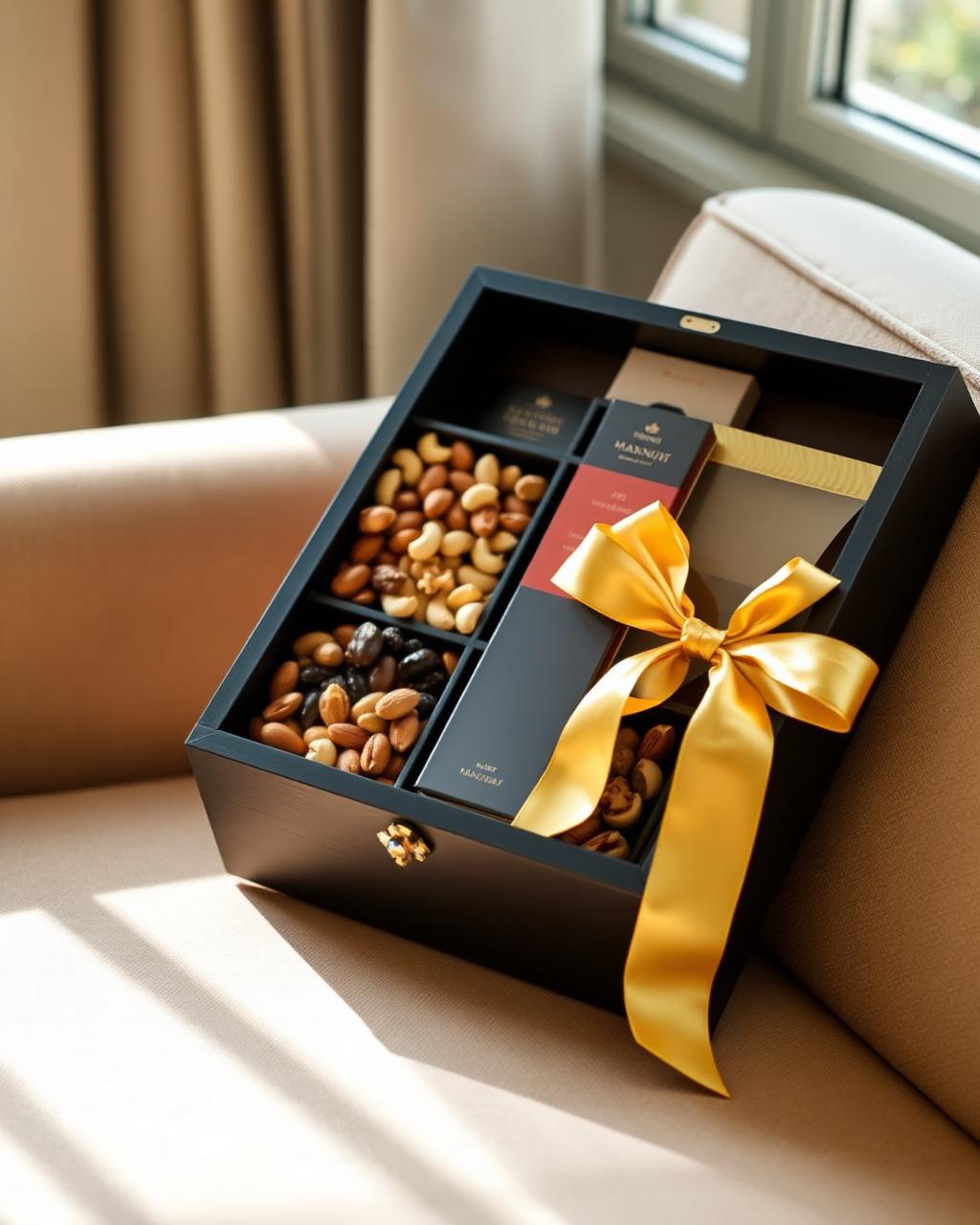 Premium Dry Fruit Hamper — customised Dry fruits gift hamper by Nimantran by Amisha