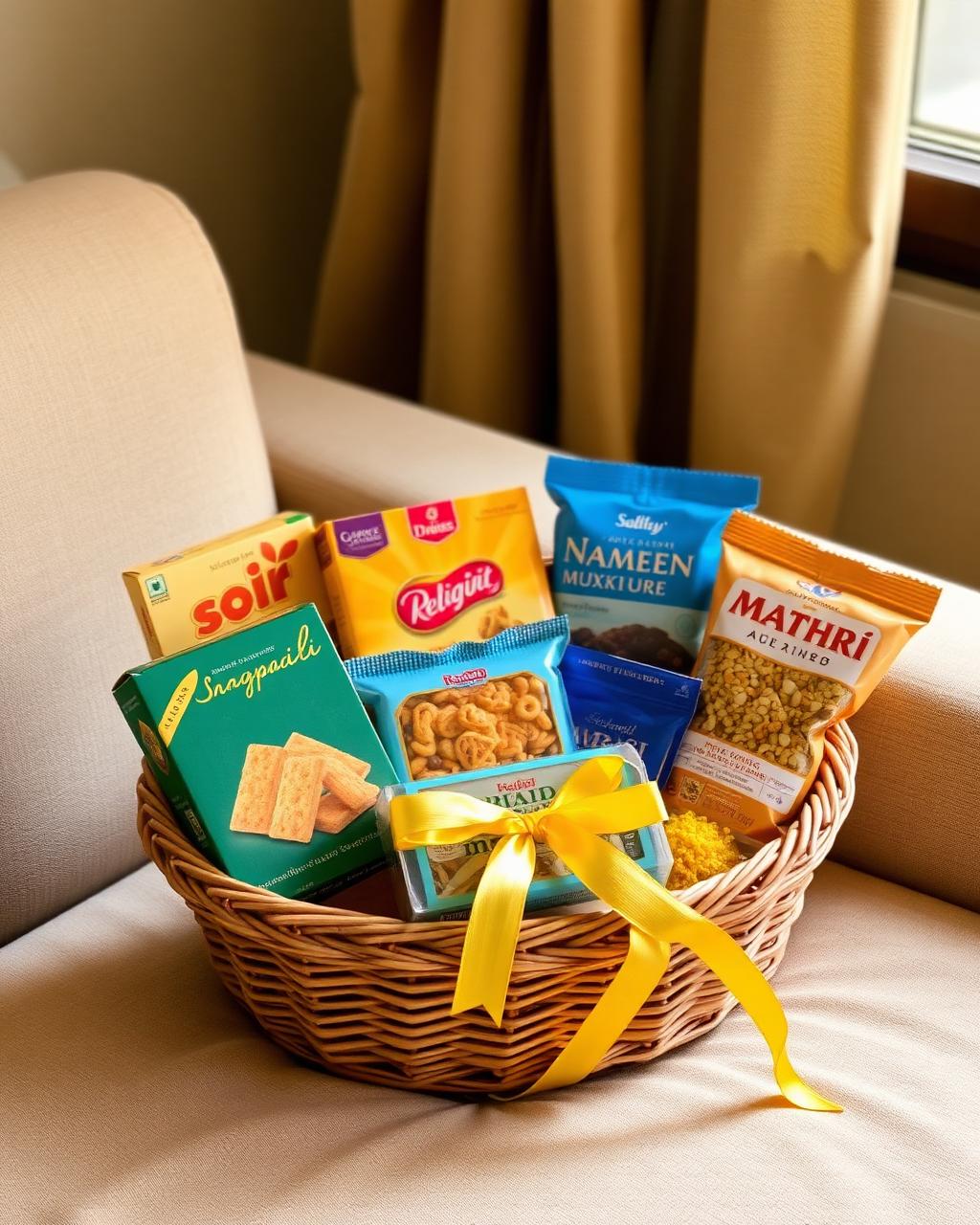 Haldiram's Sweets & Namkeen Hamper — customised Haldiram's gift hamper by Nimantran by Amisha