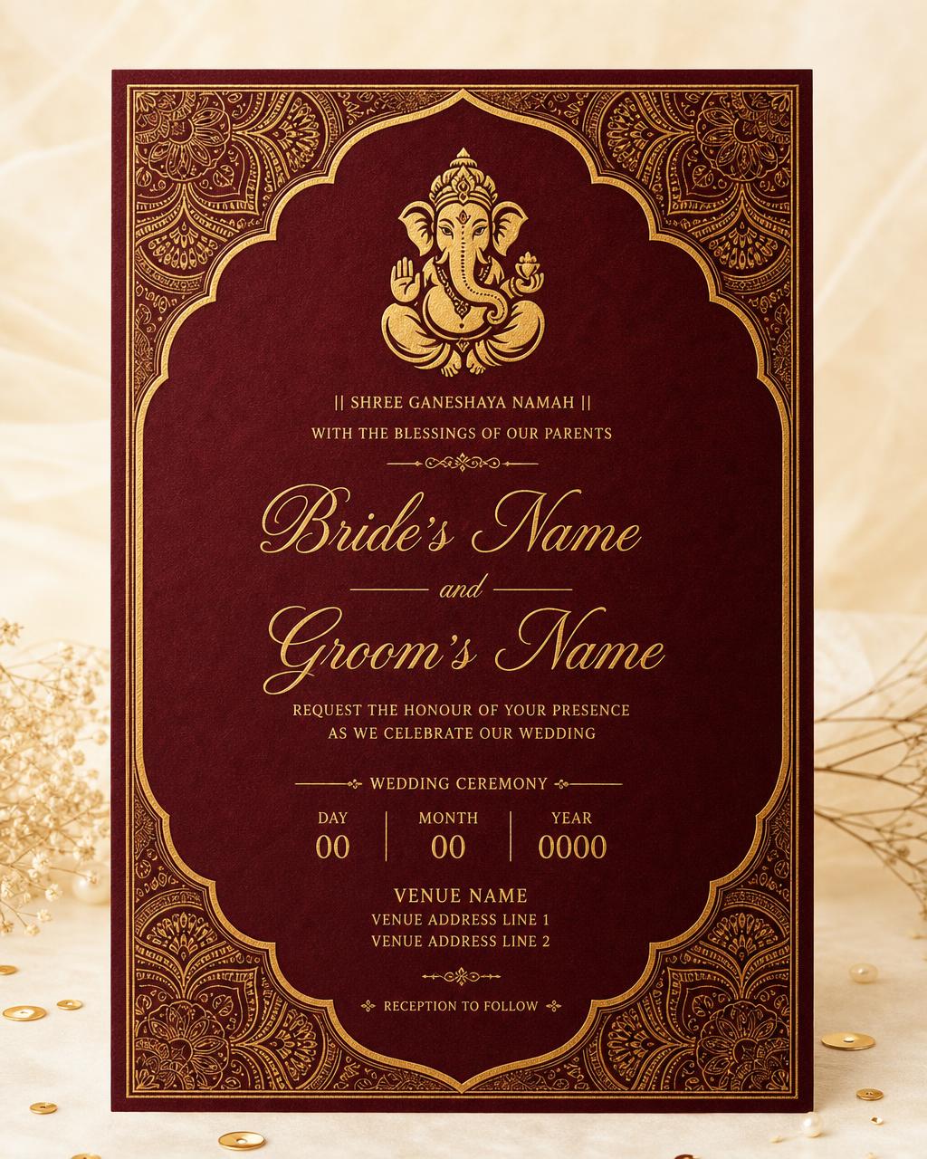 Wedding & shaadi invites digital invitation card sample by Nimantran by Amisha